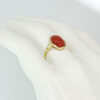 14ct Yellow Gold Carnelian Ring