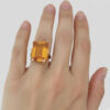 18ct Gold Citrine Cocktail Ring