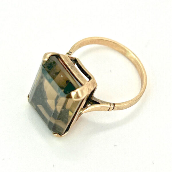 9ct Gold Cocktail Topaz Dress Ring