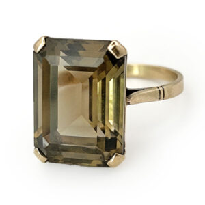 9ct Gold Cocktail Topaz Dress Ring