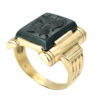 9ct-Gold-Hematite-Roman-Soldier-Intaglio-Ring 9ct Gold Hematite Roman Soldier Intaglio Ring