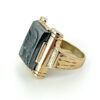 9ct-Gold-Hematite-Roman-Soldier-Intaglio-Ring-3 9ct Gold Hematite Roman Soldier Intaglio Ring
