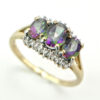 9ct Mystic Topaz Trinity Ring