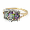9ct Mystic Topaz Trinity Ring