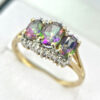 9ct Mystic Topaz Trinity Ring