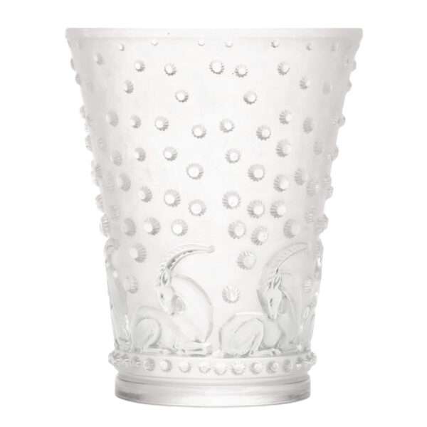 Art Deco Rene Lalique Ajaccio Gazelles Vase C1938