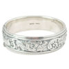 Candida Sterling Silver Scrolled Leaf  Bangle