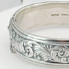 Candida Sterling Silver Scrolled Leaf  Bangle