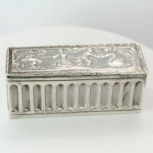 Chester Silver Neo Classical Hinged Box Chester 1900