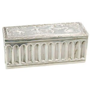 Chester Silver Neo Classical Hinged Box Chester 1900