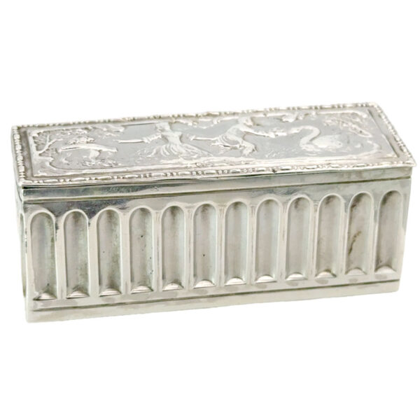 Chester Silver Neo Classical Hinged Box Chester 1900
