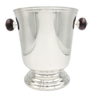 Christofle Silver Plate and Ebony France Wine Champagne Cooler