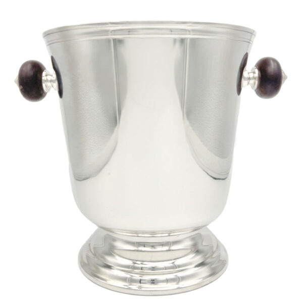 Christofle Silver Plate and Ebony France Wine Champagne Cooler