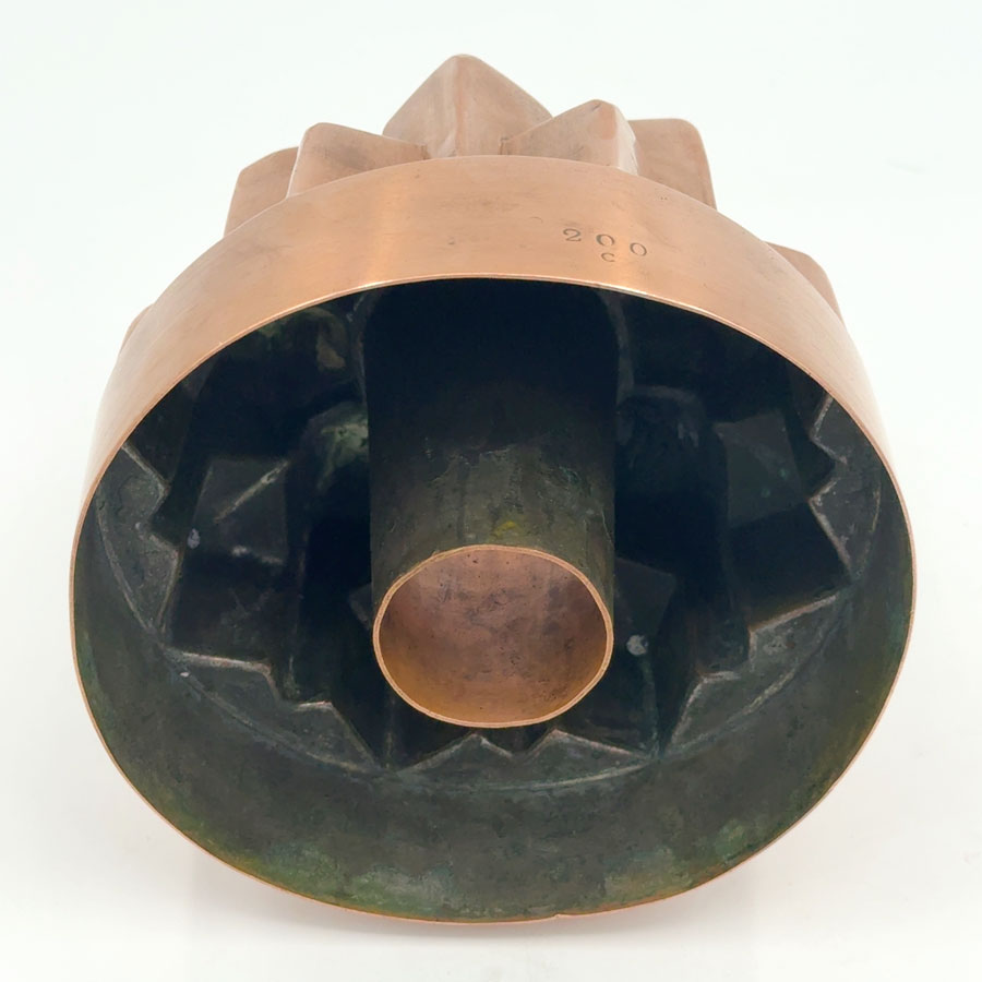 Copper High Rise Jelly Mould 20th - Clyde on 4th Antiques