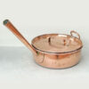 Copper-Round-With-Large-Hollow-Handle-Fish-Poacher-20th-1 Copper Round With Large Hollow Handle Fish Poacher 20th