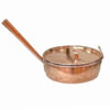 Copper-Round-With-Large-Hollow-Handle-Fish-Poacher-20th Copper Round With Large Hollow Handle Fish Poacher 20th
