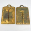 Edwardian Pair French Style Gilt Metal Picture Frames 20th