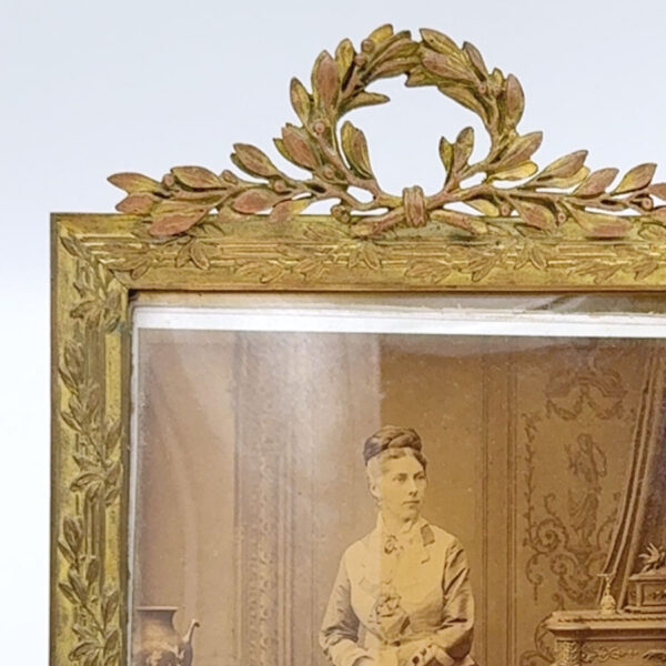 Edwardian Pair French Style Gilt Metal Picture Frames 20th