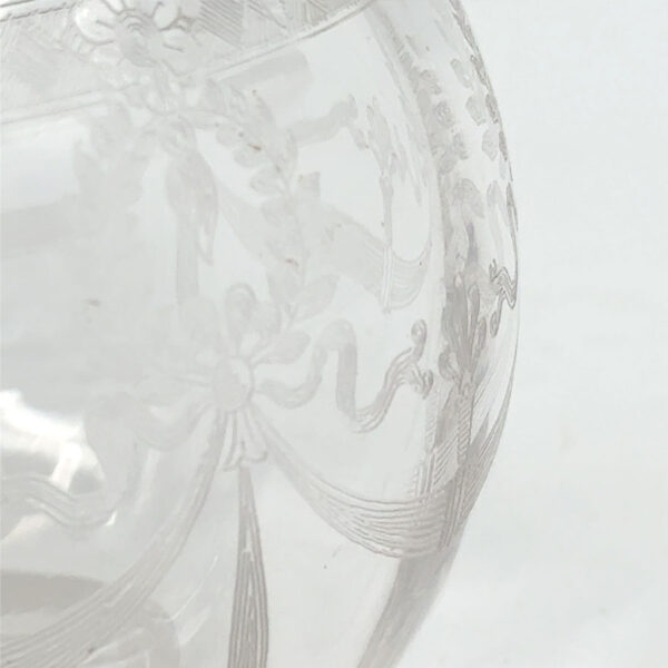 Edwardian  Silver Topped Perfume Bottle Birmingham 1911