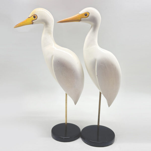 Feathers Of Knysna Limited Edition Pair Egrets Stilts