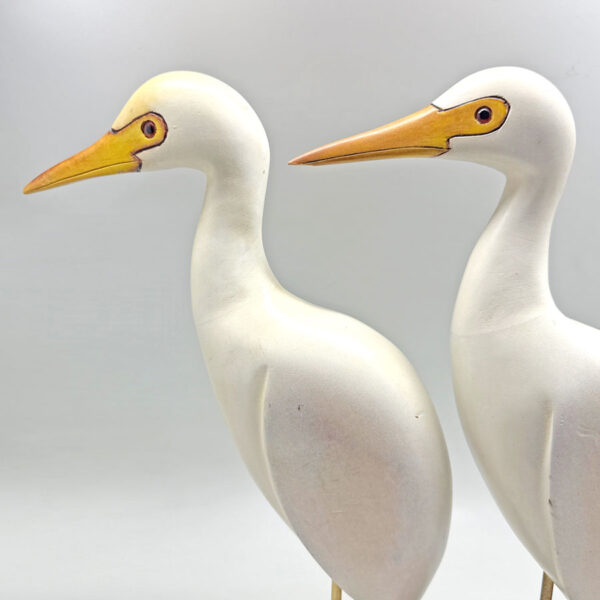 Feathers Of Knysna Limited Edition Pair Egrets Stilts