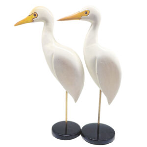 Feathers Of Knysna Limited Edition Pair Egrets Stilts