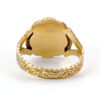 18ct Gold Georgian Style Enamel Pearl and Ruby Remberance Ring London 1933