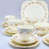 Grafton Golden Glory Ribbon Of Gold 21 Piece Tea Service