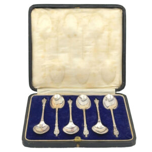 Hallmarked Silver Apostle Tea Spoons Sheffield 1924