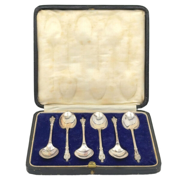 Hallmarked Silver Apostle Tea Spoons Sheffield 1924