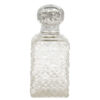 Hallmarked Silver Cut Glass Square Perfume Bottle London 1911