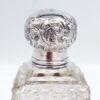 Hallmarked Silver Cut Glass Square Perfume Bottle London 1911