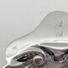Hallmarked Silver Shell Butter Dish and Knife Boxed London 1932