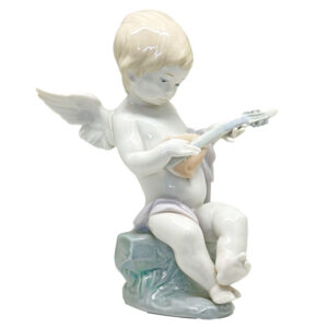 Lladro Daisa Angel Strumming A Lute 1231