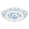 Meissen Onion Pattern Reticulated Handled Bowl