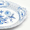 Meissen Onion Pattern Reticulated Handled Bowl
