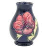 Moorcroft Anemone Vase On Blue Ground C1975