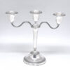 Pair-Three-Arm-Silver-Candlesticks-Birmingham-Silver-1979-1 Pair Three Arm Silver Candlesticks Birmingham Silver 1979