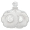 Rene Lalique Frosted Perfume Bottle Deux Fleurs
