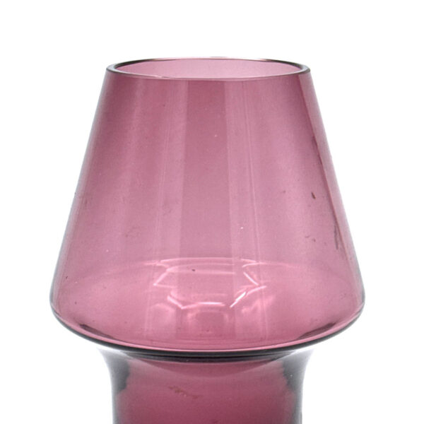Riihimäki-Lasi-Oy-Hyacinth-Amethyst-Glass-Vase-By-Aimo-Okkolin-2 Riihimäki Lasi Oy Hyacinth Amethyst Glass Vase By Aimo Okkolin C1960s