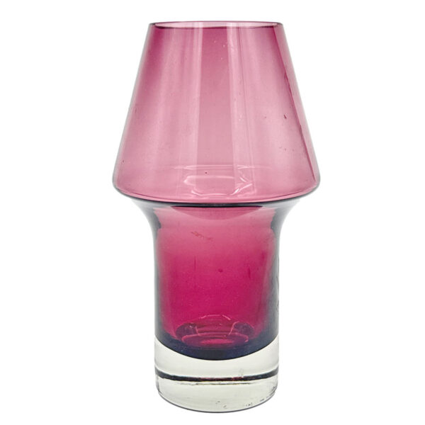 Riihimäki-Lasi-Oy-Hyacinth-Amethyst-Glass-Vase-By-Aimo-Okkolin Riihimäki Lasi Oy Hyacinth Amethyst Glass Vase By Aimo Okkolin C1960s