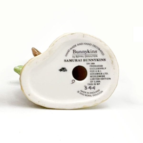 Royal Doulton Bunnykins Samurai Bunnykins Db280