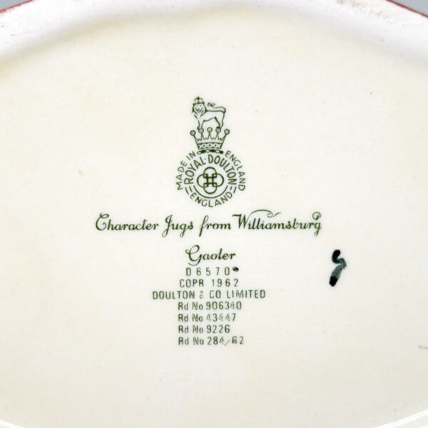 Royal Doulton Gaoler Large Character Jug D6570