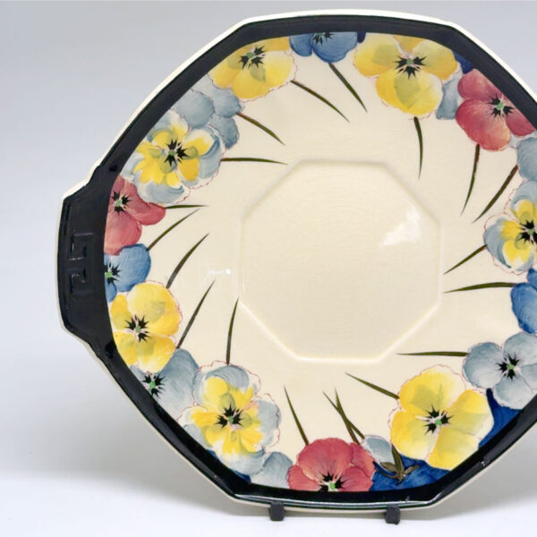 Royal Doulton Pansy Large Tea Cake Plate  D4049