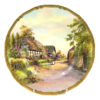 Royal Worcester Cabinet Plate Little Comberton Signed Rushton C1958