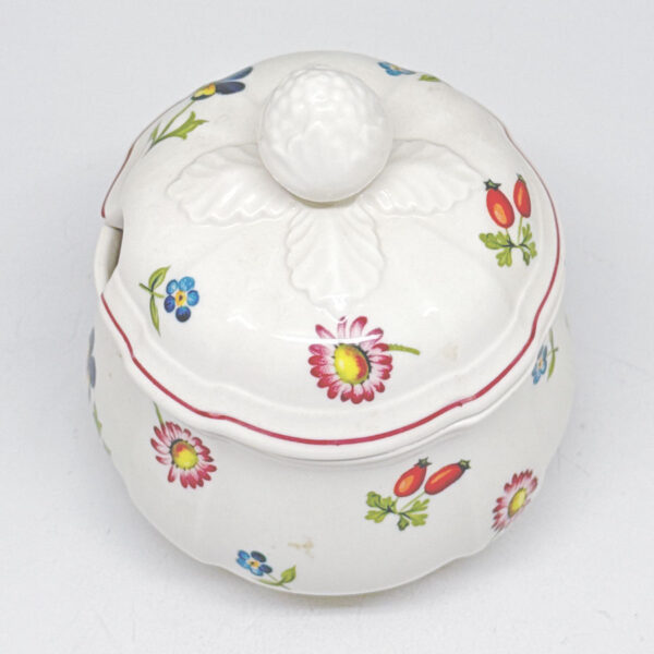 Villeroy and Boch Petite Fleur Tea Covered Sugar Bowl