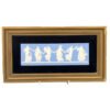 Wedgwood Blue Jasperware Dancing Hours Plaque Framed