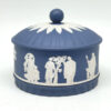 Wedgwood Jasperware Dark Blue  Covered Bowl