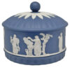 Wedgwood Jasperware Dark Blue  Covered Bowl