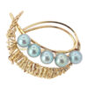 14ct-Gold-and-Grey-Blue-Pearl-Crescent-Brooch 14ct Gold and Grey Blue Pearl Crescent Brooch